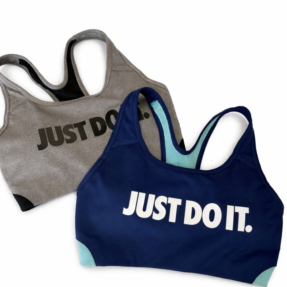 Nike Gray and Blue Sports Bras (set of 2) size XS